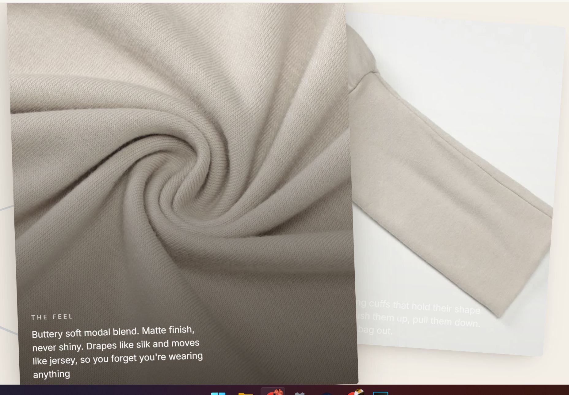 Buttery soft modal blend.